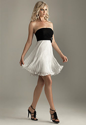 Short Elegant Pleated Dress